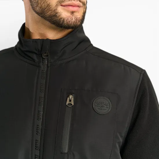 Poleron Hombre Microfibra Nylon Full Zipper Ellus - Imagen 4