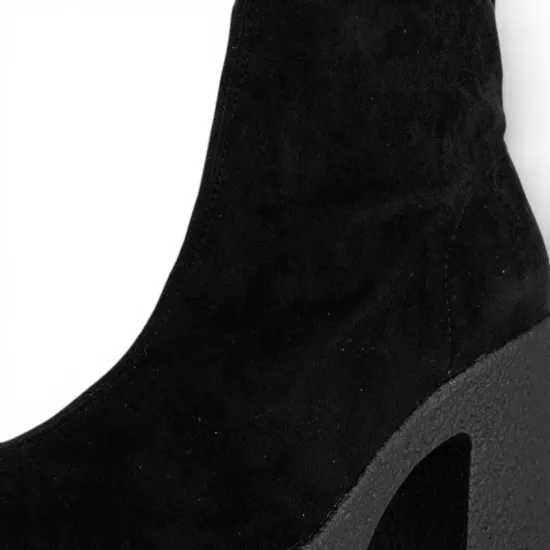 Botin Mujer Taco Alto Plataforma Negra Alquimia - Imagen 5