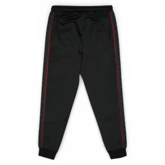 Pantalon Buzo Hombre Black Banda Black Red Kappa - Imagen 2