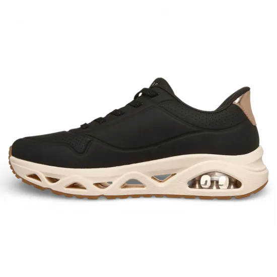 Zapatilla Mujer Uno Glide Step Negro Skechers - Imagen 4