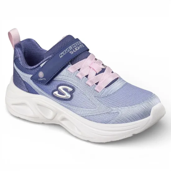 Zapatilla Niña Sola Glow 2.0 Morado Skechers - Imagen 5