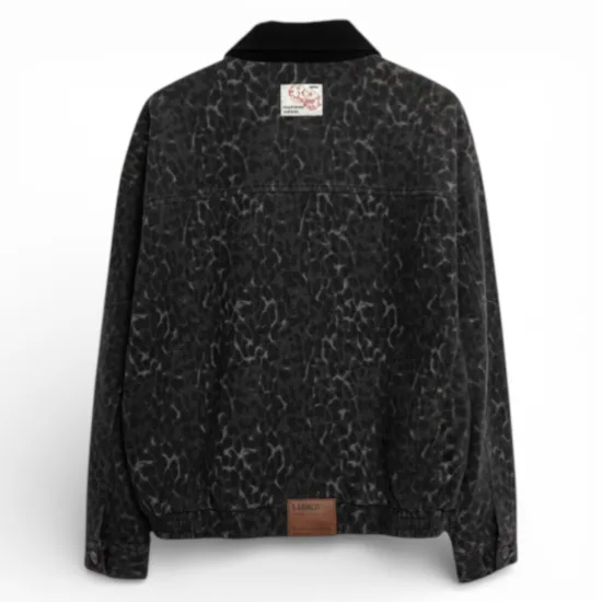 Chaqueta Mujer Animal Print Detalle Cotele Il Gioco - Imagen 2