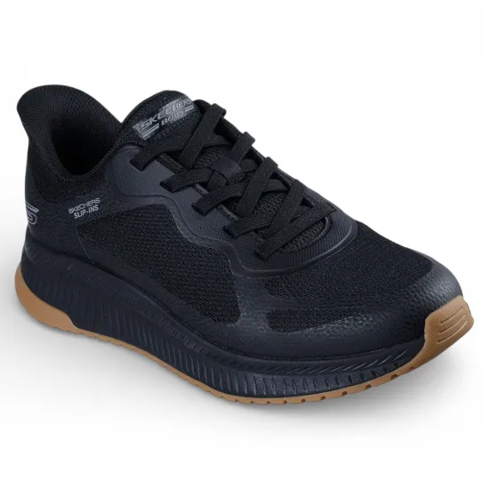 Zapatilla Hombre Bobs Squad 4 Negro Skechers - Imagen 4