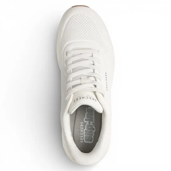 Zapatilla Hombre Uno Glide Step on Air Blanco Skechers - Imagen 4