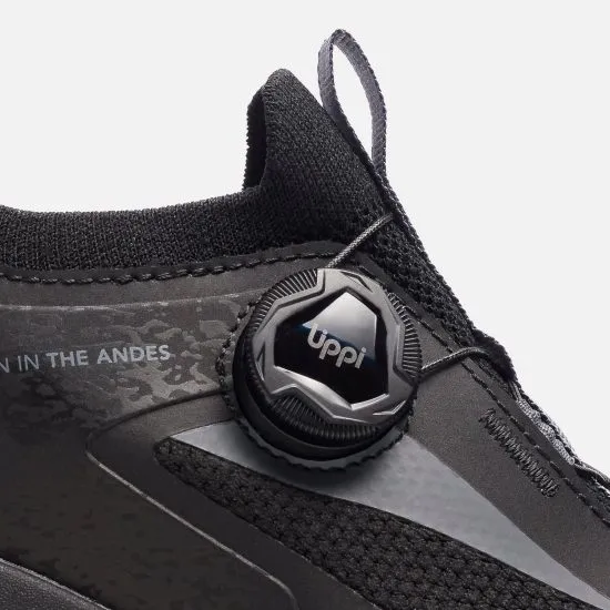 Zapatilla Hombre Hiking Light Knit Twist Negro Lippi - Imagen 7