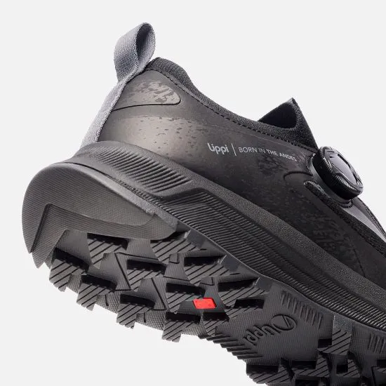 Zapatilla Hombre Hiking Light Knit Twist Negro Lippi - Imagen 8