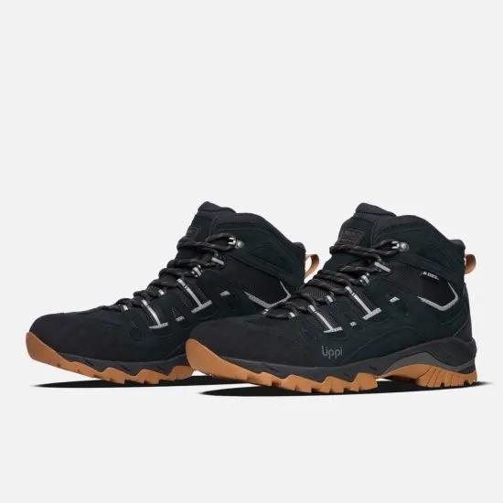 Botin Trekking Hombre Puelo Cs Hi Negro Cafe Lippi - Imagen 2
