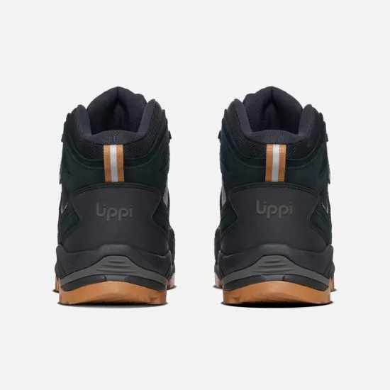 Botin Trekking Hombre Puelo Cs Hi Negro Cafe Lippi - Imagen 5