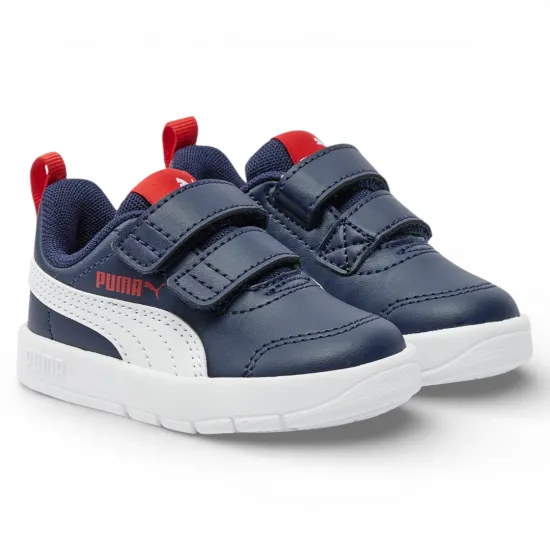 Zapatilla Niño Courtflex V3 Navy Puma - Imagen 3