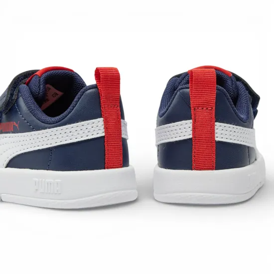 Zapatilla Niño Courtflex V3 Navy Puma - Imagen 5