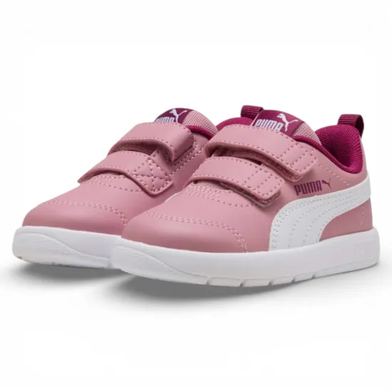 Zapatilla Niña Courtflex V3 Poised Pink Puma - Imagen 5