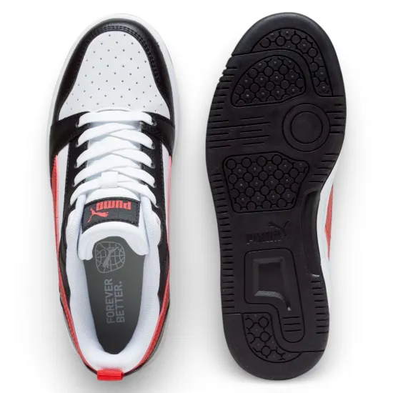 Zapatilla Juvenil Rebound V6 Lo J White For All Puma - Imagen 5