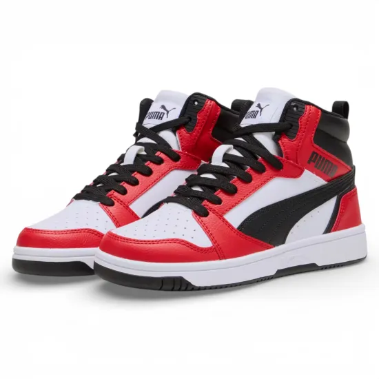 Zapatilla Juvenil Caña Alta Rebound V6 Mid Jr Puma - Imagen 2