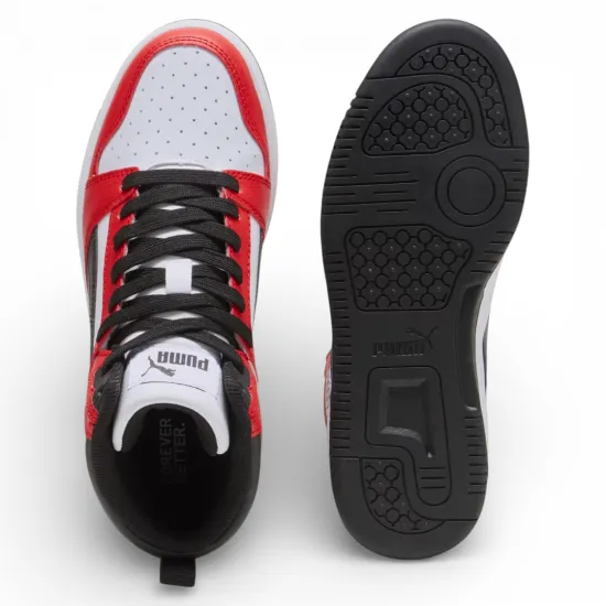 Zapatilla Juvenil Caña Alta Rebound V6 Mid Jr Puma - Imagen 5