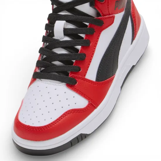 Zapatilla Juvenil Caña Alta Rebound V6 Mid Jr Puma - Imagen 6