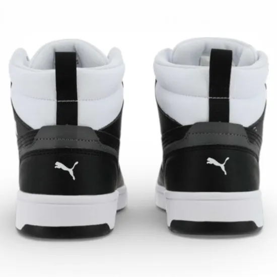 Zapatilla Juvenil Rebound V6 Mid White PumaJuven - Imagen 4