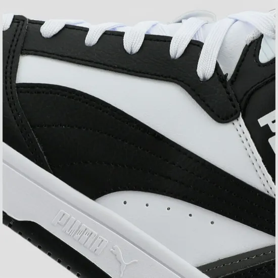 Zapatilla Juvenil Rebound V6 Mid White PumaJuven - Imagen 10