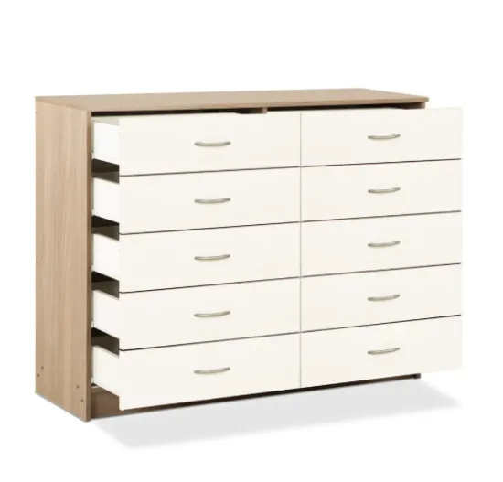 Comoda 10 Cajones Bicolor CIC - Imagen 3