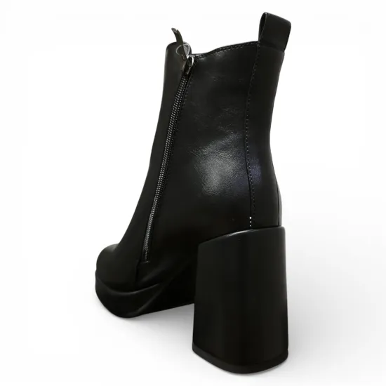 Botín Mujer Negro Plataforma Taco Alto Bonny Franco - Imagen 2