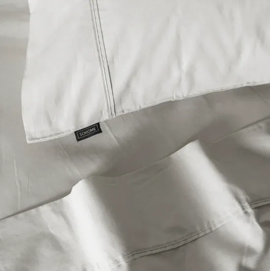 Sabana Lisa 180 H Light Gray Fabrics - Imagen 2