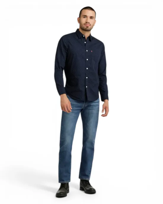 Camisa Hombre Classic Standart Azul Levis - Imagen 3