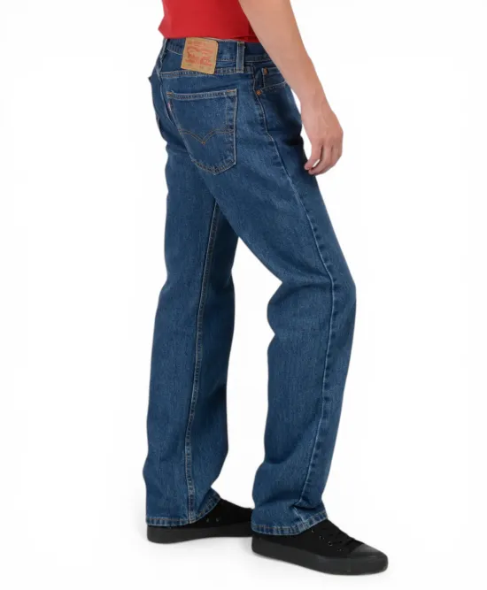Jeans Hombre 505 Regular Azul Oscuro Recto Levis - Imagen 2