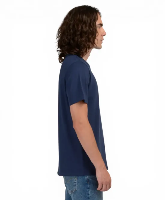 Polera Hombre Original Tee Azul Cuello Redondo Levis - Imagen 2