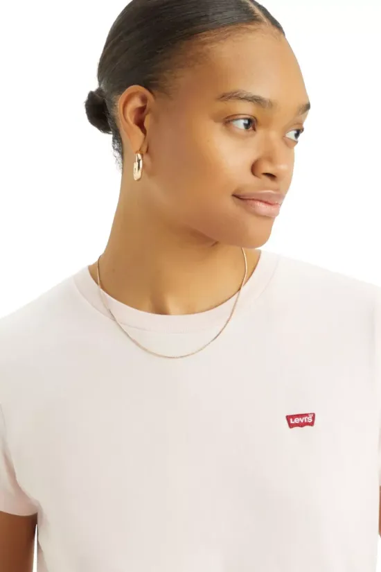 Polera Mujer Perfect Tee Rosado Cuello Redondo Levis - Imagen 3