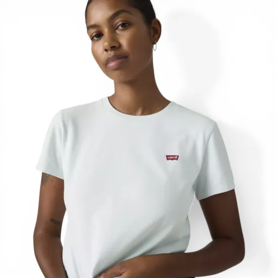 Polera Mujer Perfect Tee Azul Claro Country Air Levis - Imagen 3