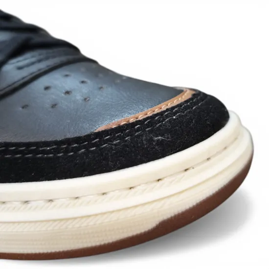 Zapatilla Hombre Urbana Negra Napoli Cordón Manchester Brasil - Imagen 5