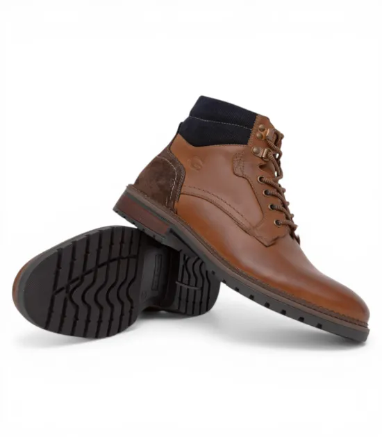 Botin Hombre Envejecido Tostado Salento Guante - Imagen 3