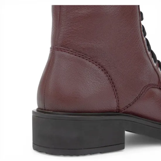 Botin Mujer Napa Burdeo Dahlia Gacel - Imagen 5