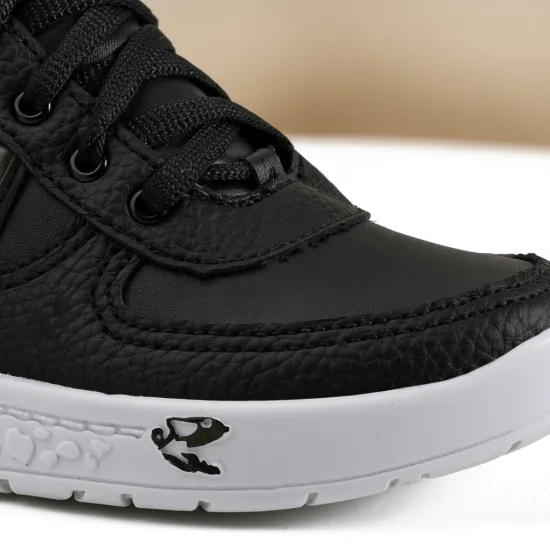 Zapatilla Niño DR128 Caña Alta Negro Verde Dino Park - Imagen 5