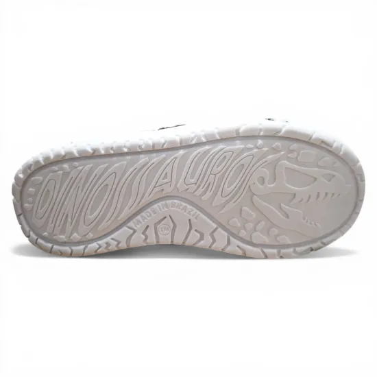 Zapatilla Niño DR128 Caña Alta Blanco Negro Dino Park - Imagen 3