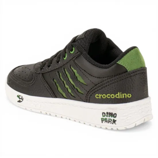 Zapatilla Niño CRT306 Urbana Negro Verde Crocodino - Imagen 4