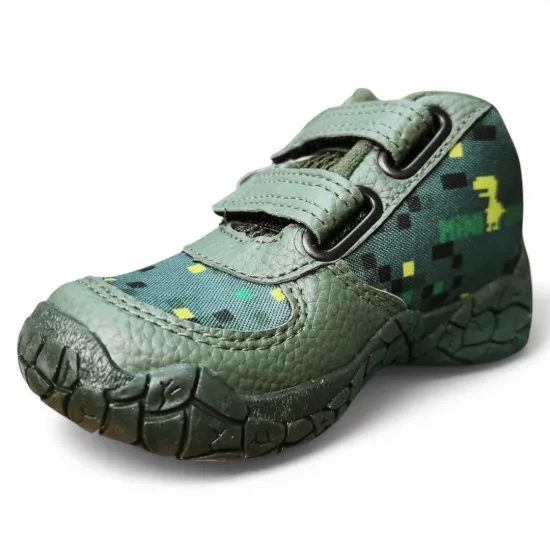 Zapatilla Niño Velcro Dinosaurio Verde Dino Park - Imagen 6