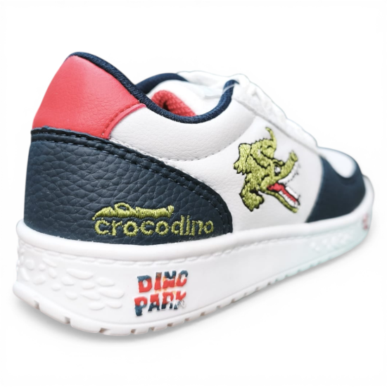 Zapatilla Niño Blanco Azul Cocodrilo Dino Park - Imagen 7
