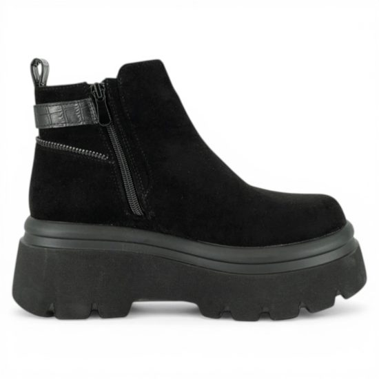 Botín Mujer Torino Plataforma Negro Alquimia - Imagen 3