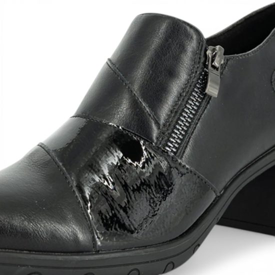 Zapato Zueco Mujer Siena Tacón Negro Alquimia - Imagen 2