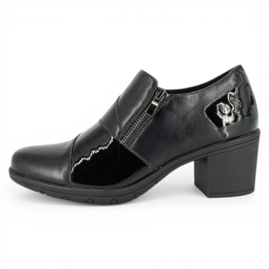 Zapato Zueco Mujer Siena Tacón Negro Alquimia - Imagen 3