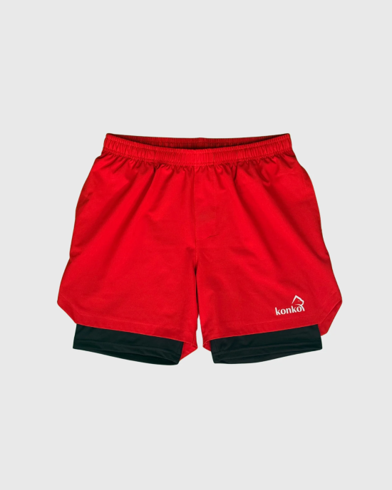 Short Hombre 2 en 1 Hyperflex Red Konko - Imagen 7