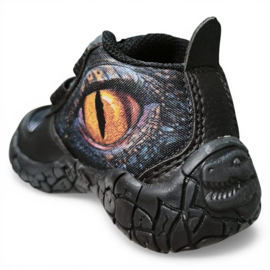 Zapatilla Niño Dinosaurio Negro Velcro Dino Park - Imagen 3