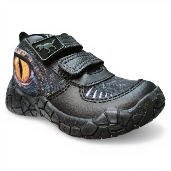 Zapatilla Niño Dinosaurio Negro Velcro Dino Park - Imagen 5