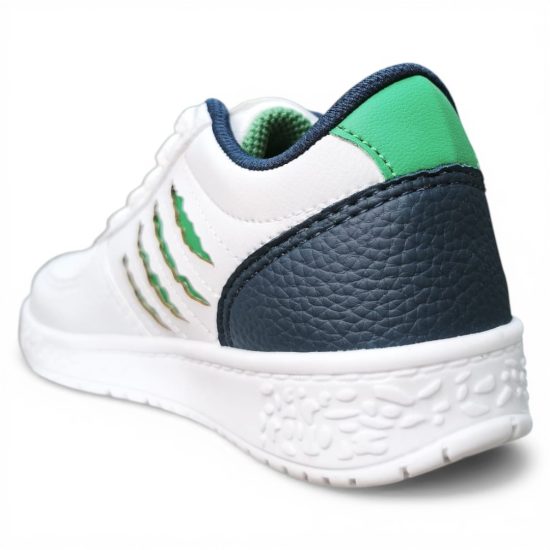 Zapatilla Niño Cocodrilo Blanco Verde Dino Park - Imagen 5