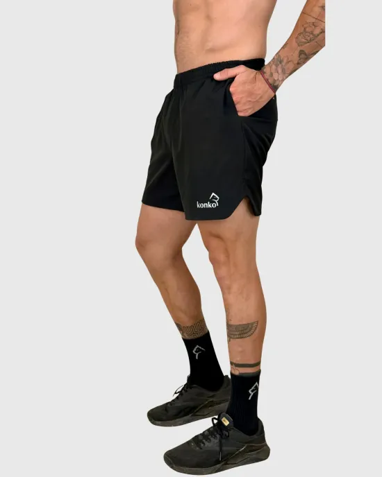 Short Hombre Hyperflex Basic Negro Konko - Imagen 2