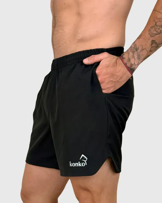 Short Hombre Hyperflex Basic Negro Konko - Imagen 4