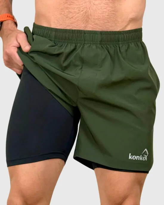 Short Hombre 2 en 1 Hyperflex Hunter Konko - Imagen 5