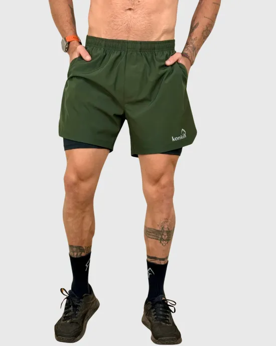 Short Hombre 2 en 1 Hyperflex Hunter Konko - Imagen 6