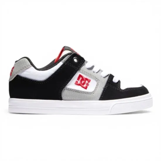 Zapatilla Niño Pure White Black Dc Shoes - Imagen 2