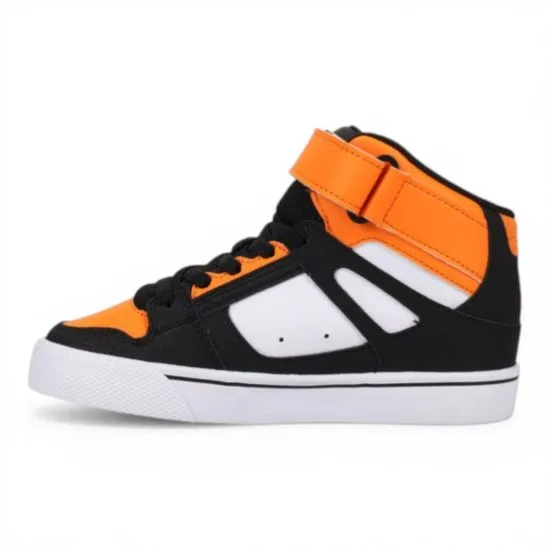 Zapatilla Juvenil Pure Hi Top Ev Orange DC - Imagen 4